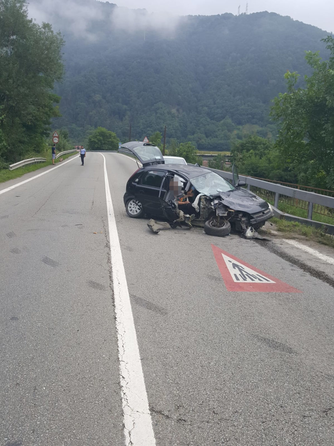Accident cu o victimă încarcerată la Câineni