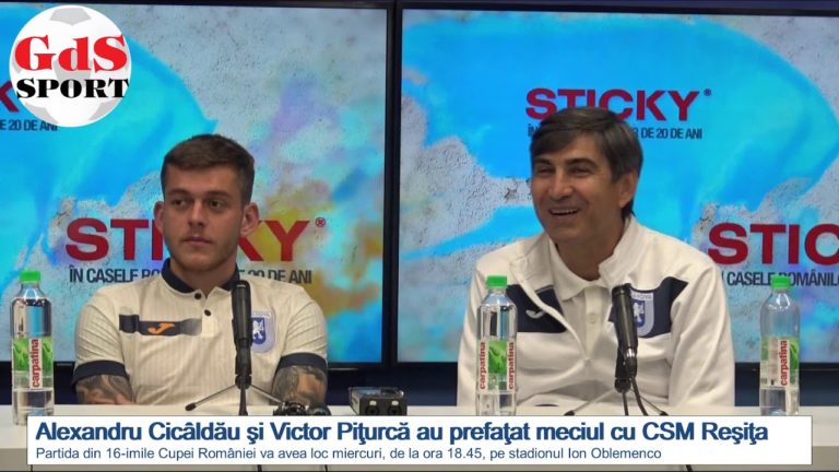 CSM Reşiţa – „U“ Craiova / Cicâldău şi Piţurcă iau în calcul doar victoria