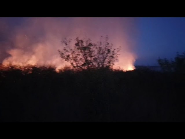 Incendiu de proporţii în comuna Vârvoru de Jos