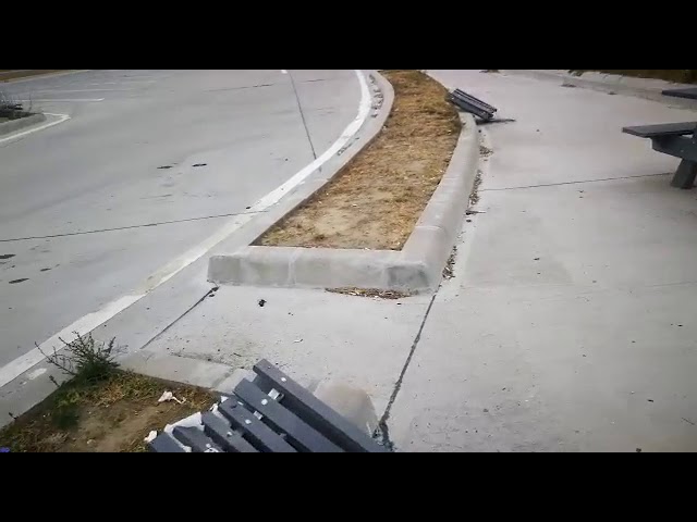 Gorj/ Parcare vandalizată pe DN 66, în localitatea Iezureni.