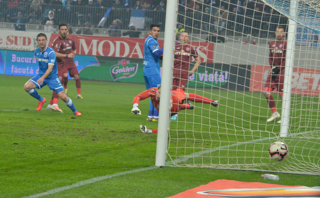 Andrei Cristea a marcat împotriva CFR-ului singurul său gol în tricoul Ştiinţei (Foto: Alex Vîrtosu)