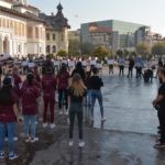 Copiii din Târgu Jiu au protestat împotriva traficului de persoane