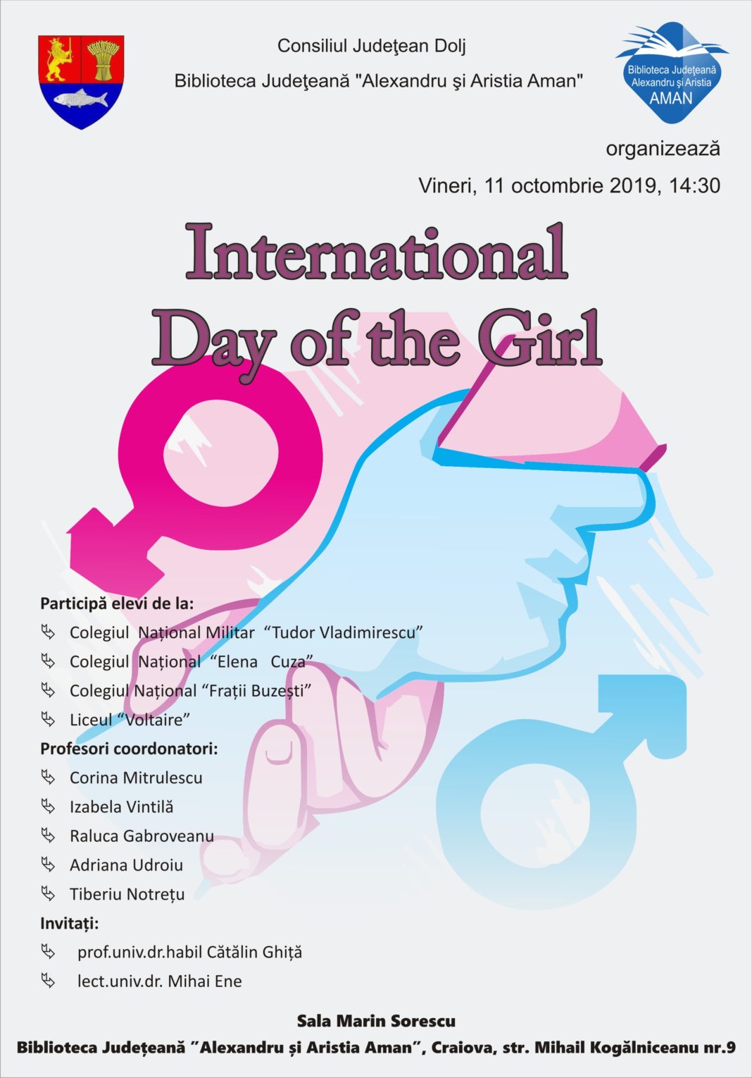 International Day of the Girl, la Biblioteca Judeţeană