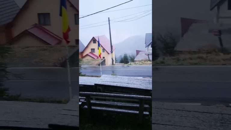 Gorj/ Prima ninsoare, la Rânca