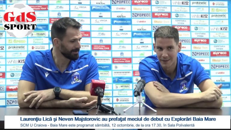 Laurenţiu Lică şi Neven Majstorovic au prefaţat jocul cu Baia Mare