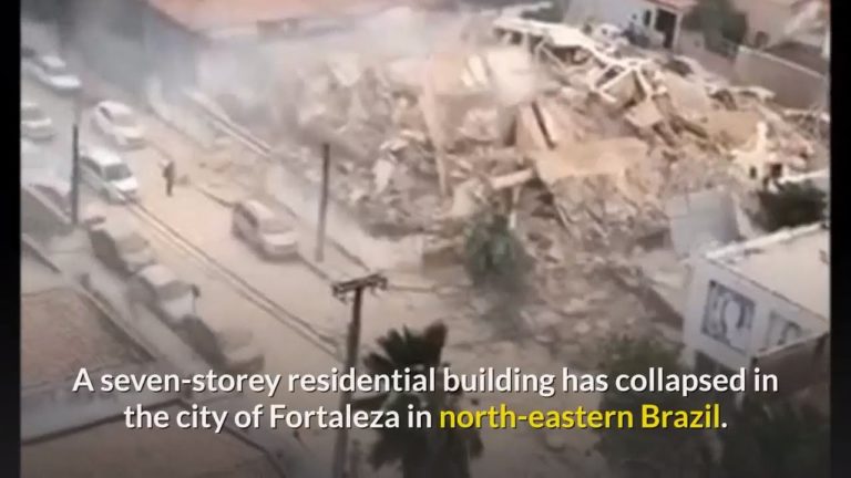 O clădire cu şapte etaje s-a prăbuşit. Un mort şi zece dispăruţi