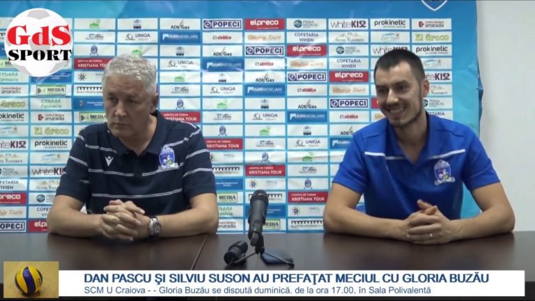 Dănuţ Pascu şi Silviu Suson au prefaţat duelul cu Gloria Buzău