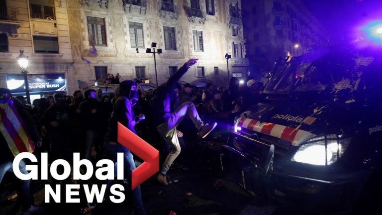 VIDEO / Noi violențe în centrul oraşului Barcelona