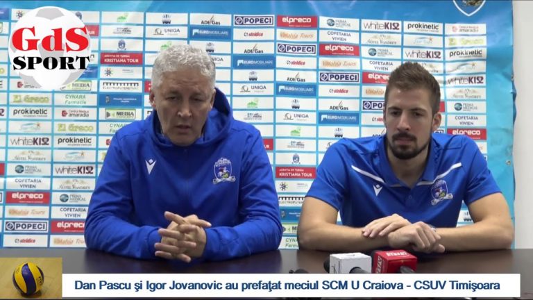 Dănuţ Pascu şi Igor Jovanovic au prefaţat duelul cu CS Timişoara