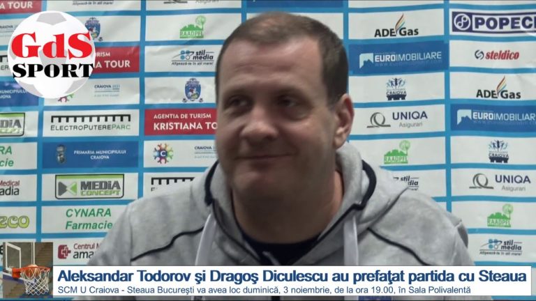Aleksandar Todorov şi Dragoş Diculescu au prefaţat duelul cu Steaua