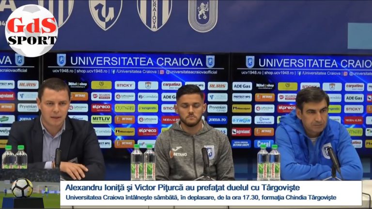 Chindia – „U” Craiova / Victor Piţurcă: Trebuie să fim la fel de motivaţi