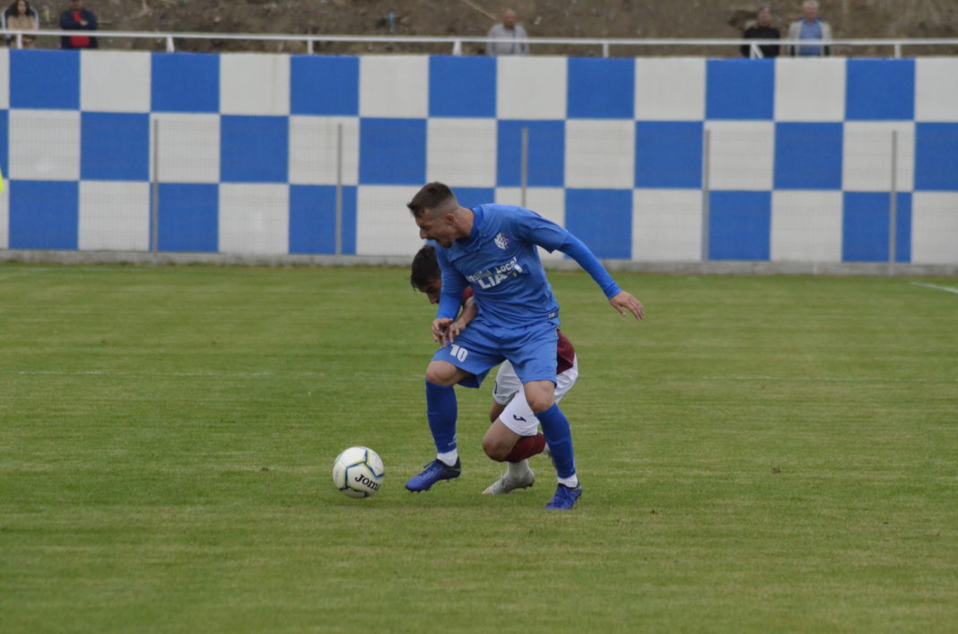 Alexandru Armăşelu a fost cel mai bun jucător de pe teren, marcând de trei ori în poarta Dăeştiului (Foto: Alex Vîrtosu)