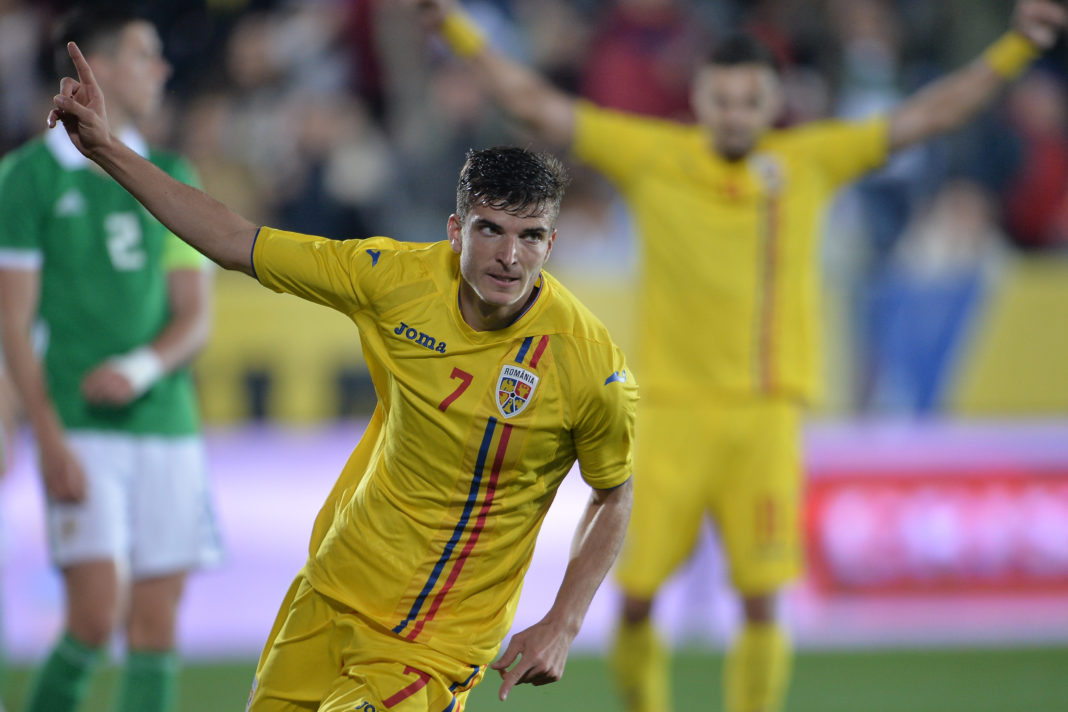 Valentin Mihăilă a marcat în meciul de debut la tineret chiar pe stadionul din Voluntari (Foto: prosport.ro)