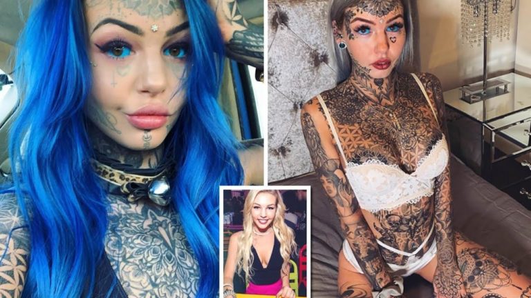 A orbit după ce şi-a tatuat globii oculari