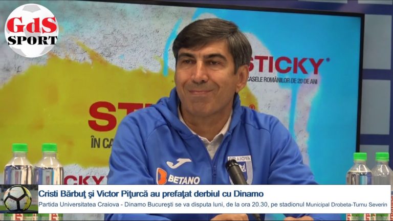 „U” Craiova – Dinamo / Victor Piţurcă: Craiova porneşte ca favorită