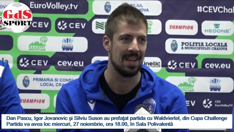 Dan Pascu, Igor Jovanovic şi Silviu Suson au prefaţat duelul cu Waldviertel