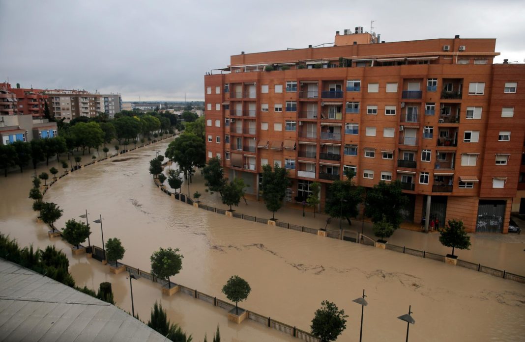 Inundații puternice în Murcia, Spania