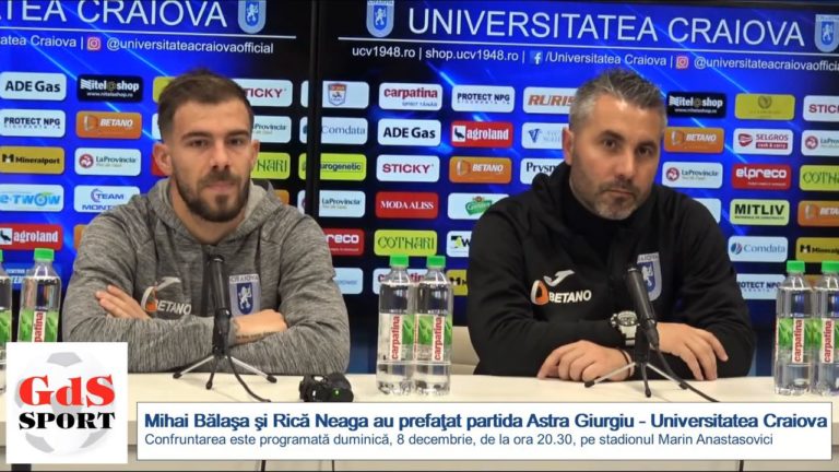 Mihai Bălaşa şi Rică Neaga au prefaţat partida cu Astra Giurgiu