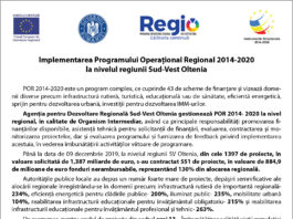 Implementarea Programului Operațional Regional 2014-2020la nivelul regiunii Sud-Vest Oltenia