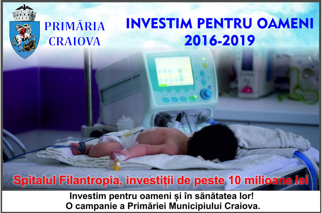 Spitalul Filantropia, investiţii de peste 10 milioane de lei