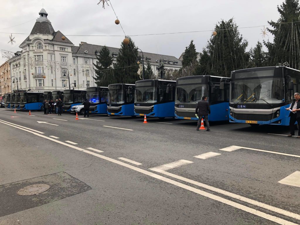 Craiova are 25 de autobuze noi. Duminică a sosit și lotul doi de 15 autobuze Diesel produse de firma turcă BMC