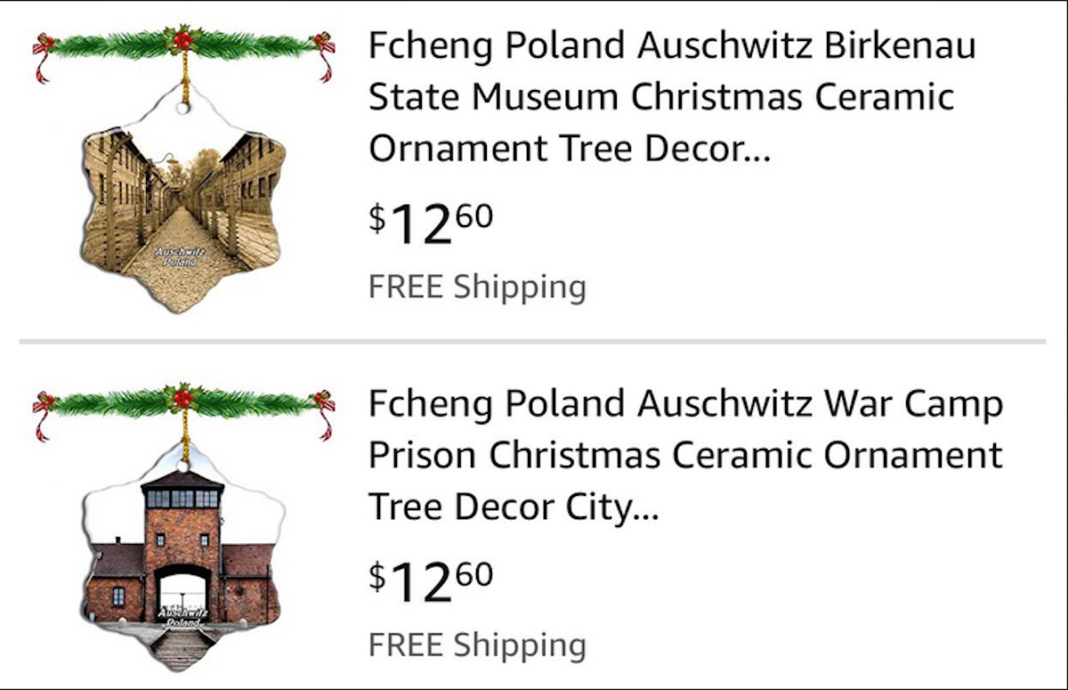 Amazon, criticat pentru ornamentele de Crăciun cu imagini din fostul lagăr de concentrare Auschwitz