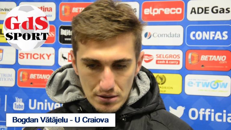 Bogdan Vătăjelu: Probabil a fost cel mai simplu gol marcat de mine