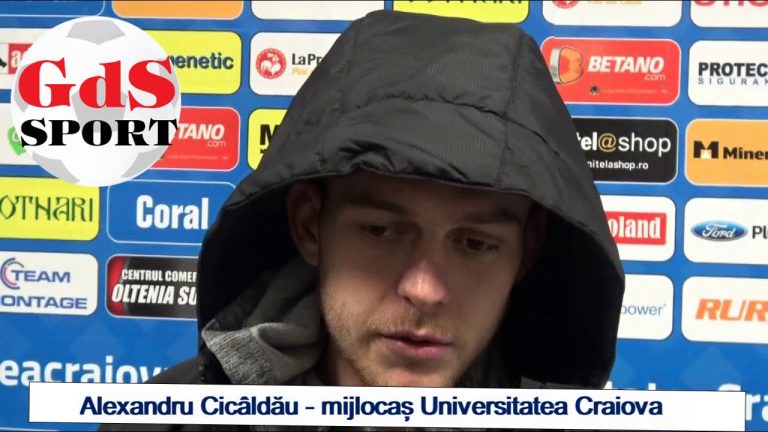 Alex Cicâldău: Exersez foarte mult la antrenamente loviturile libere