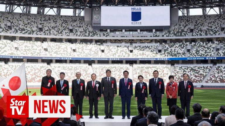 Premierul Abe a inaugurat Stadionul Naţional 2020