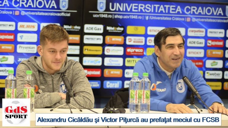Alex Cicâldău şi Victor Piţurcă au prefaţat meciul cu FCSB (VIDEO)