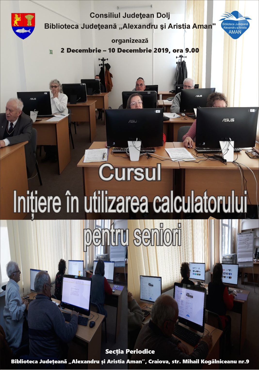 Iniţierea în utilizarea calculatorului pentru seniori