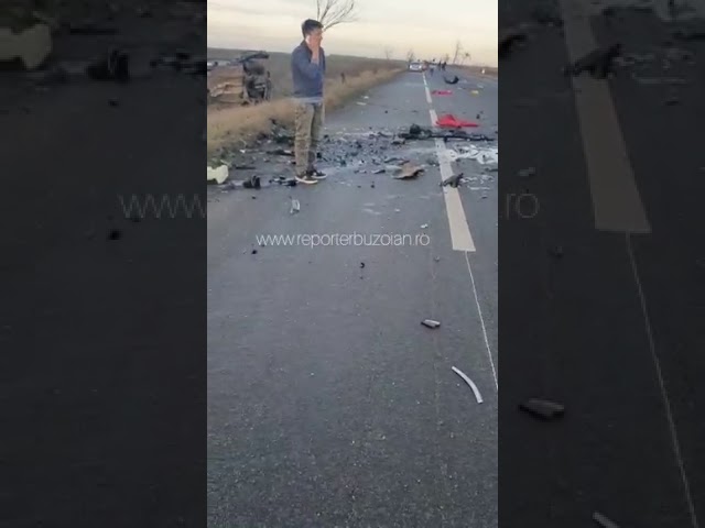 VIDEO / Accident CUMPLIT în Ialomița. Trei persoane și-au pierdut viața