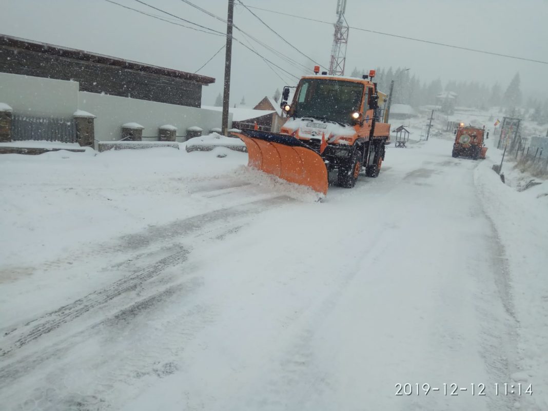 Trei primării din Gorj nu au încă închiriate utilaje pentru deszăpezire