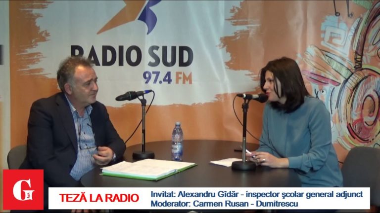 „Teză la radio” cu inspectorul general adjunct Alexandru Gîdăr