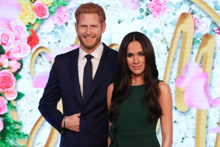 Statuile ducilor de Sussex, prințul Harry și Meghan Markle