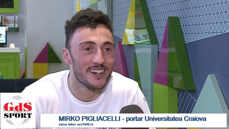VIDEO / Mirko Pigliacelli: Iubesc Craiova, iubesc clubul ăsta şi vreau să rămân!