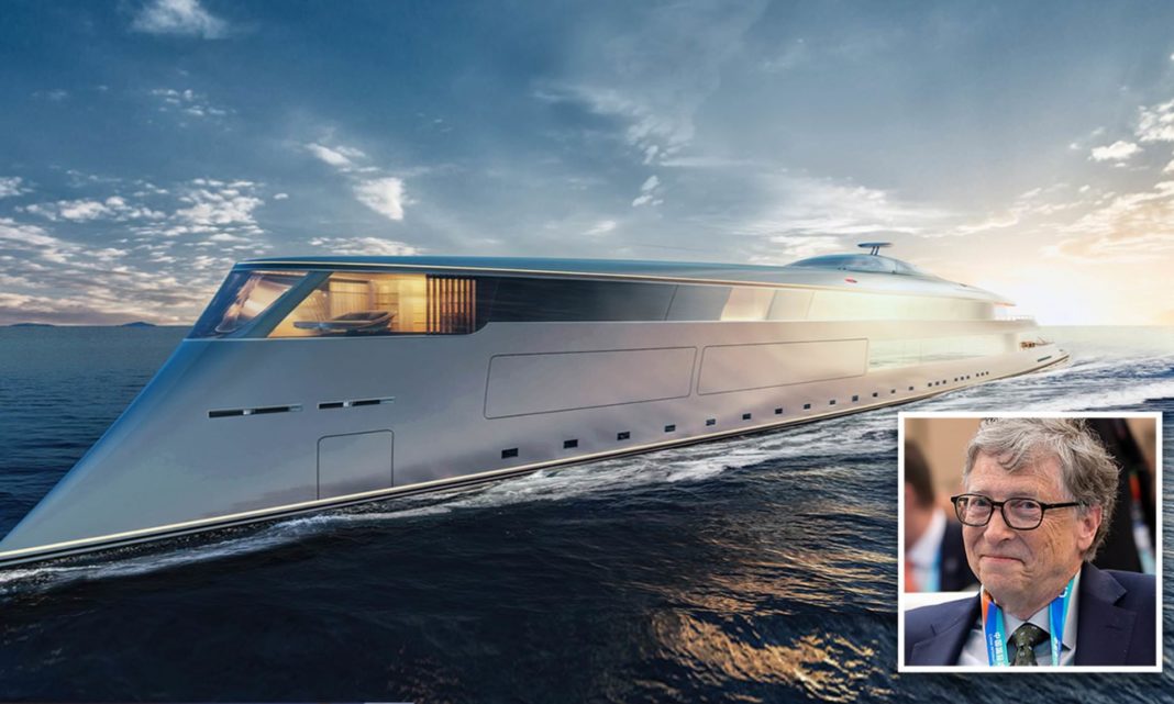 Magnatul Bill Gates a comandat primul super yacht din lume pe bază de hidrogen, de 500 de milioane de lire sterline