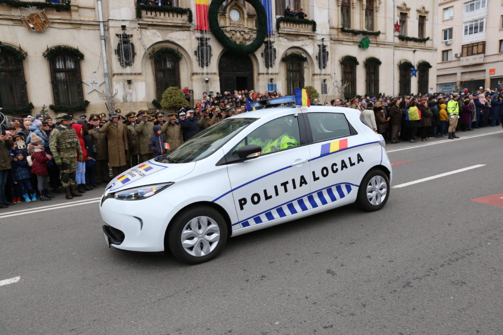 Autoturismul electric achiziţionat de Poliţia Locală Craiova