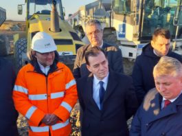 Premierul Orban şi ministrul Bode, în vizită pe şantierul centurii Balşului