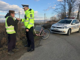 Bicicliştii au fost verificaţi de poliţiştii vâlceni