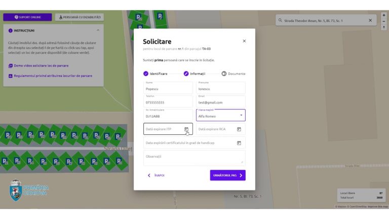 Primăria a dat startul parcărilor rezidenţiale cu plată