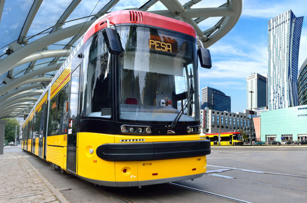 Tramvaiul produs de firma Pojazdy Szynowe Pesa