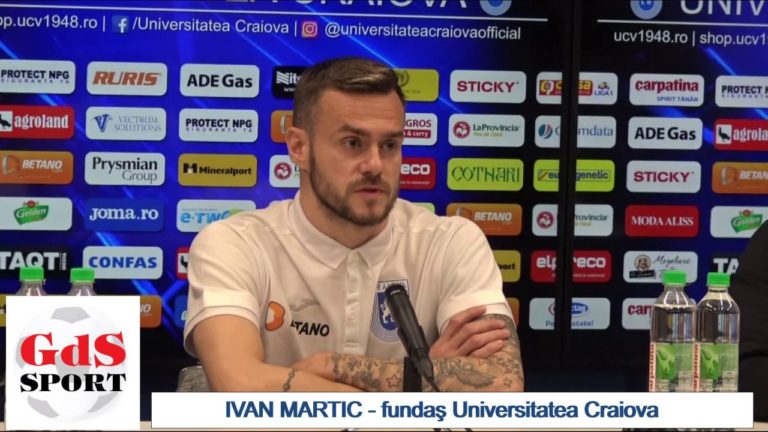 Iaşi – „U“ Craiova / Ivan Martic: Sperăm să reuşim un meci bun şi să câştigăm acolo