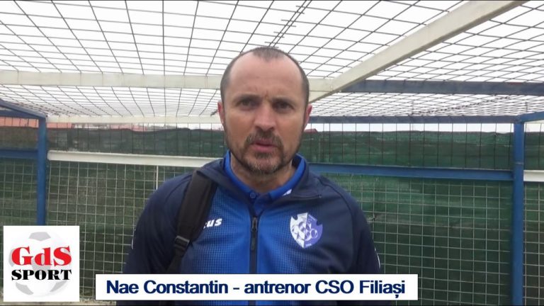 CSO Filiași / Nae Constantin, victorios la primul meci ca antrenor principal