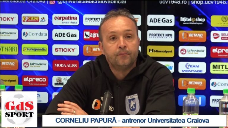 „U“ Craiova / Corneliu Papură: Nu mă aşteptam la asemenea greşeli!
