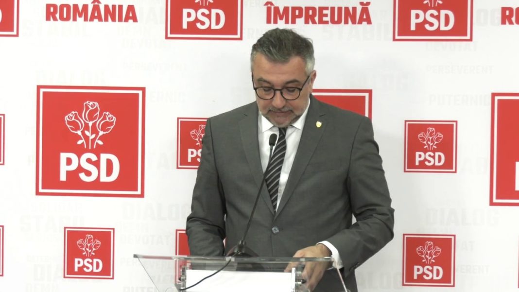 Romașcanu, PSD: Probabil că vom propune un premier dacă Guvernul Cîțu va pica la vot