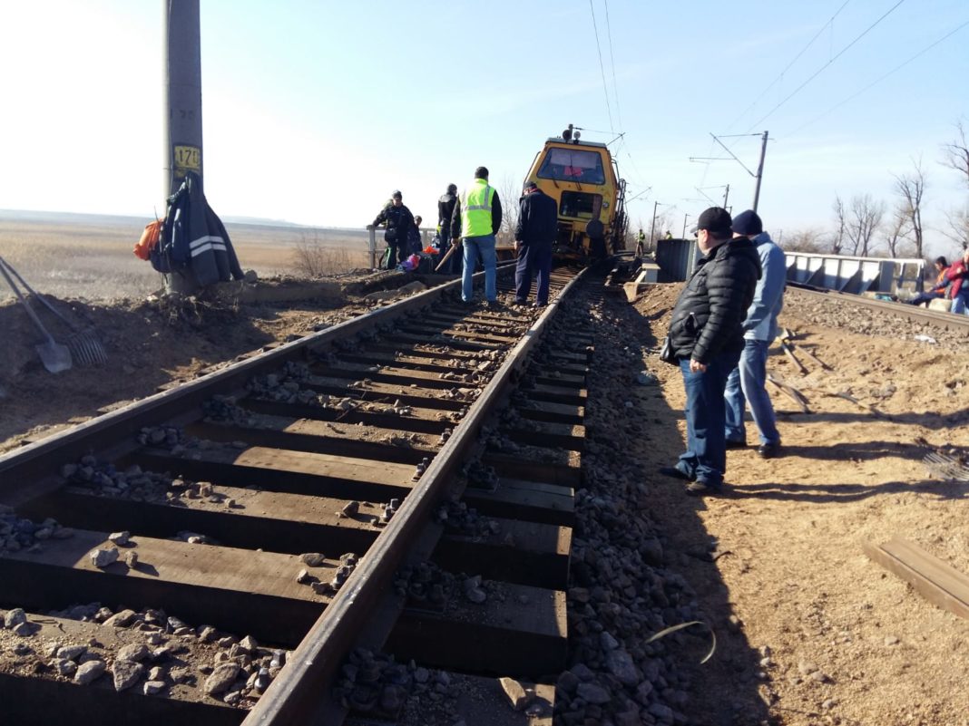 A fost redeschis traficul feroviar pe firul II, între staţiile Fărcaşele şi Drăgăneşti Olt