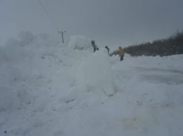 Vreme de iarnă în Oltenia