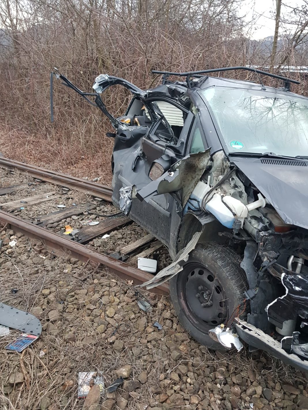 Accident pe calea ferată la Dăeşti