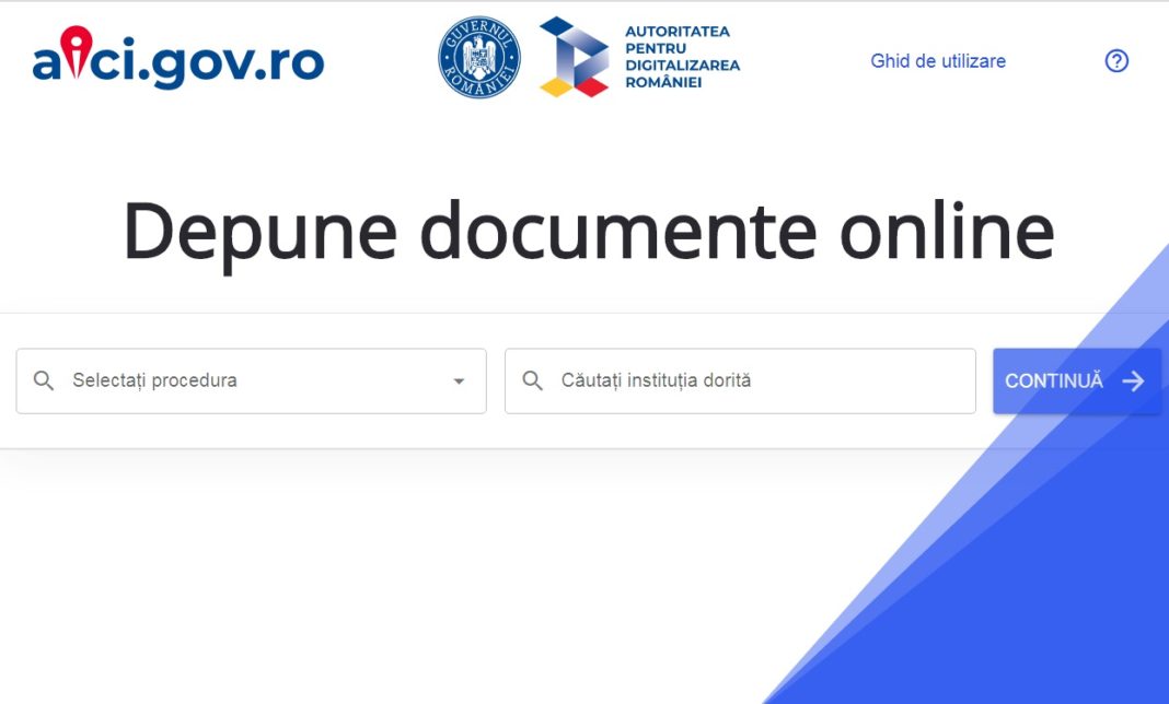 Platforma aici.gov.ro vine atât în sprijinul cetățenilor, al companiilor private cât și a instituțiilor publice